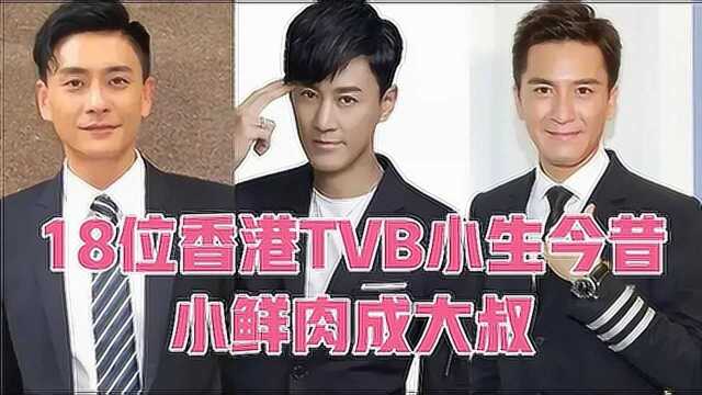 18位香港TVB小生今昔,黄宗泽越老越有魅力,古天乐年轻时真帅