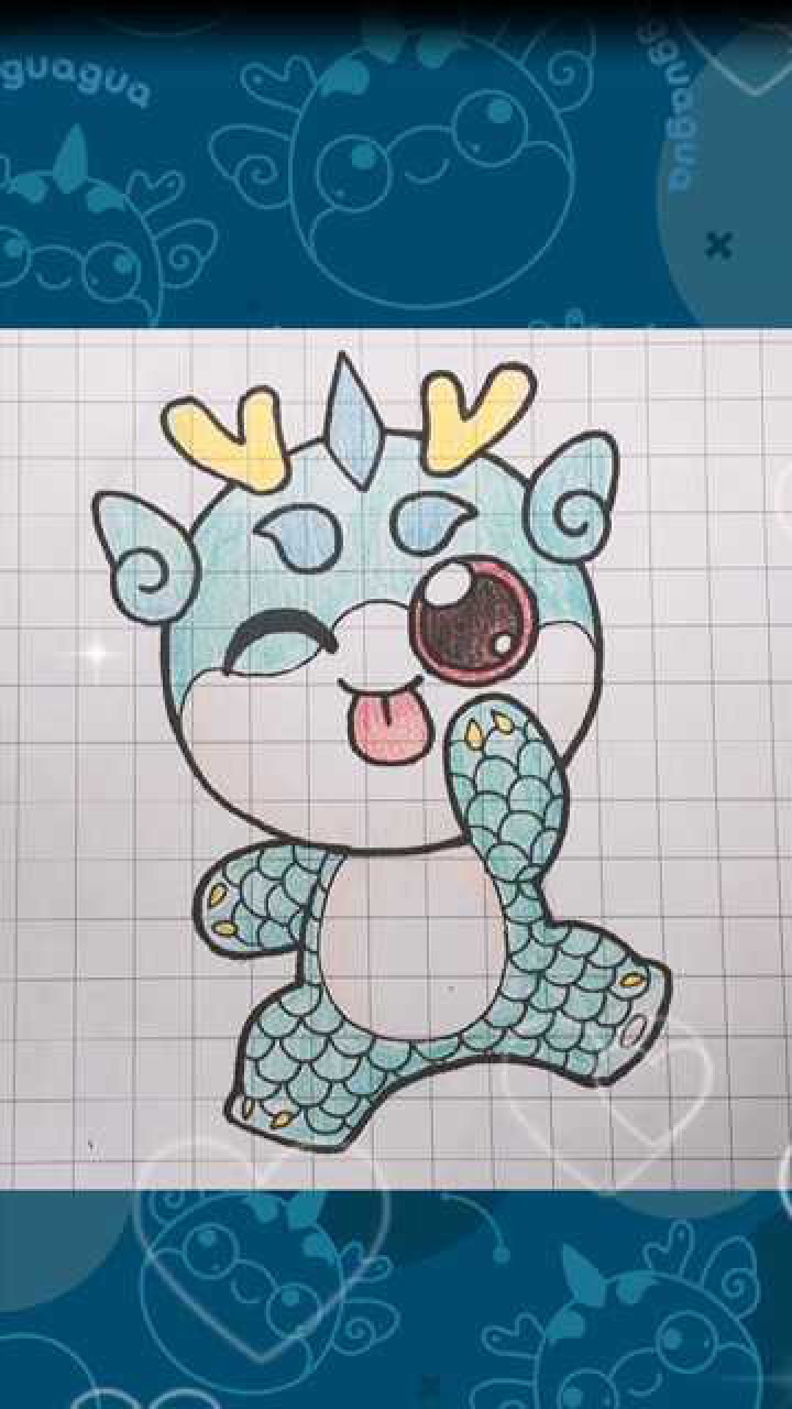 20秒教你画可爱的顶呱呱_腾讯视频