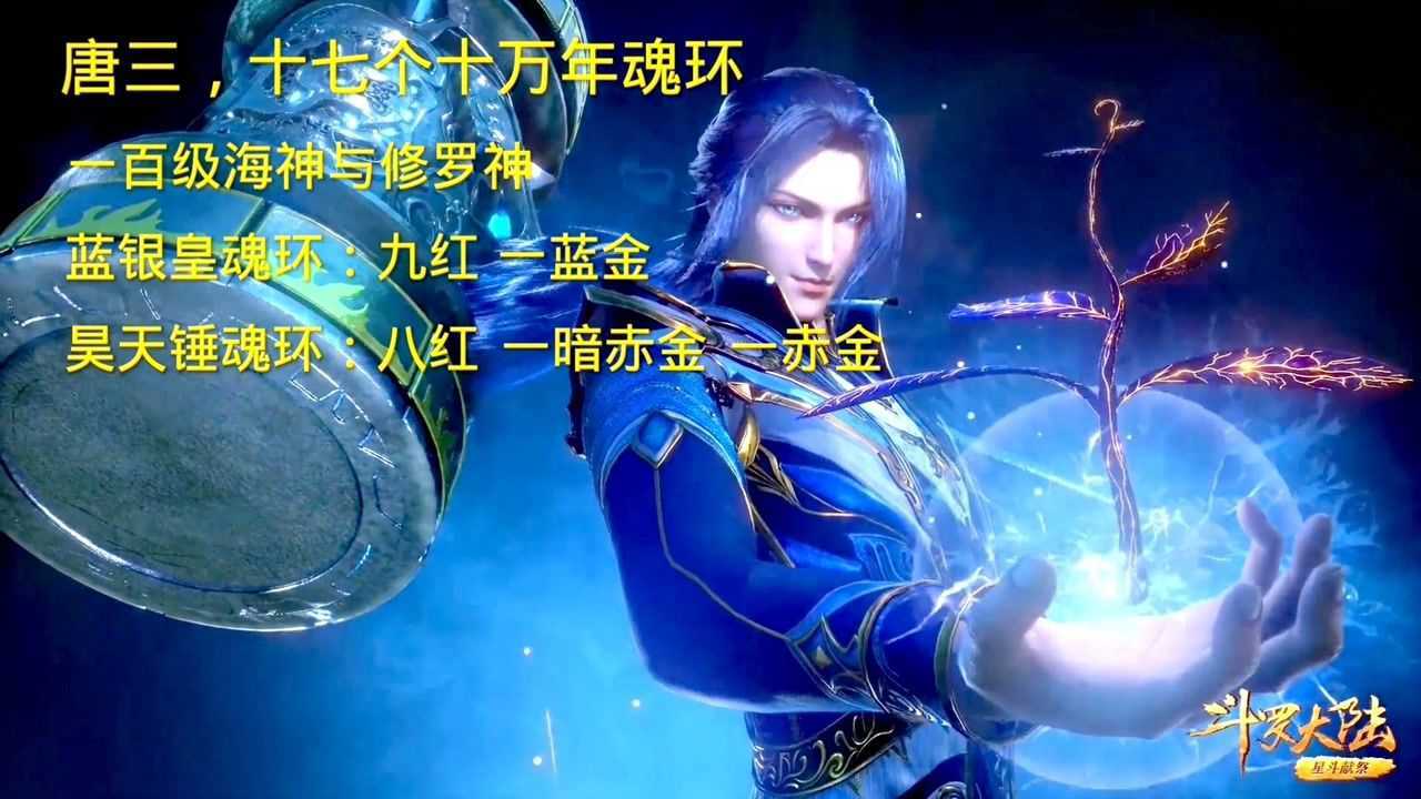 斗罗大陆史莱克七怪突破九十级后拥有多少个十万年魂环