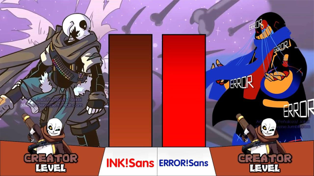 傳說之下戰鬥力對比inksansvserrorsans