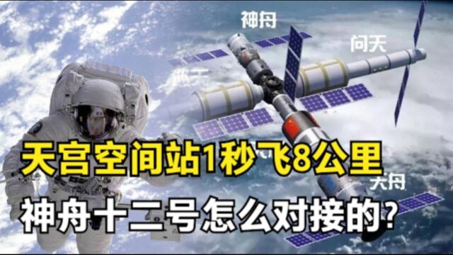 天宫空间站速度高达8km/h,神舟飞船是怎么把航天员送进去的?#知识ˆ’知识抢先知#