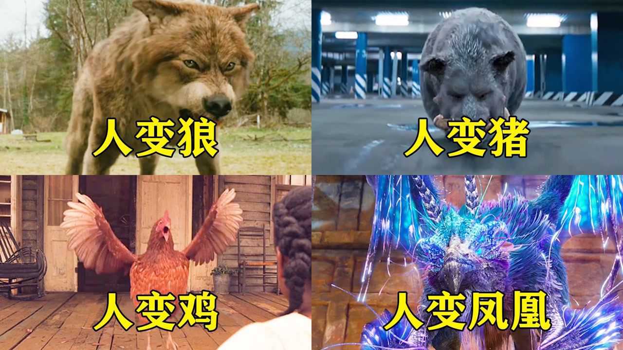 影视盘点_电影里这四个人变动物,你觉得哪个更厉害,人变狼战斗力超强#电影种草指南大赛#_高清1080P在线观看平台_腾讯视频