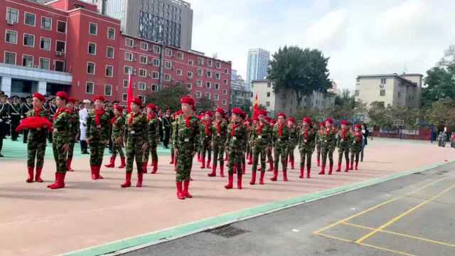 强国有我——青年大街小学“少年国旗班”沙场秋点兵展示活动