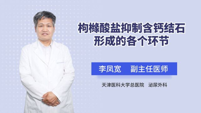 体内出现的结石要经历4个过程,这一药物可全程抑制结石形成