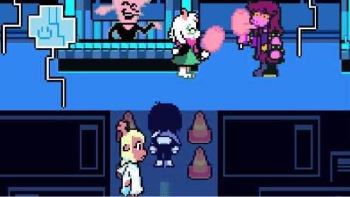 [图]三角符文第二章ep3毛茸茸男孩与刻薄女孩不再与你相伴！DELTARUNE