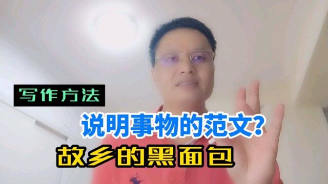 说明事物文章如何写?范文介绍:故乡的黑面包