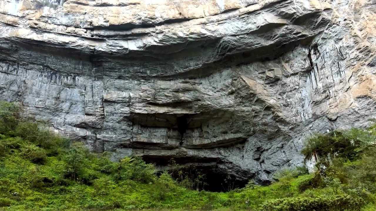 雲南鎮雄林口鄉硝林村硝洞的自然奇觀_騰訊視頻