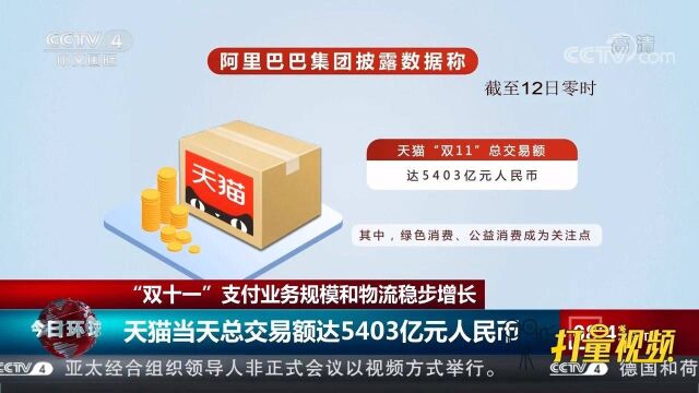 中国人民银行:“双十一”支付业务规模和物流稳步增长