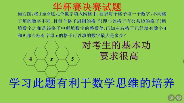 华杯赛奥数题真题,高年级组决赛压轴题,对孩子的数学基本功要求很高