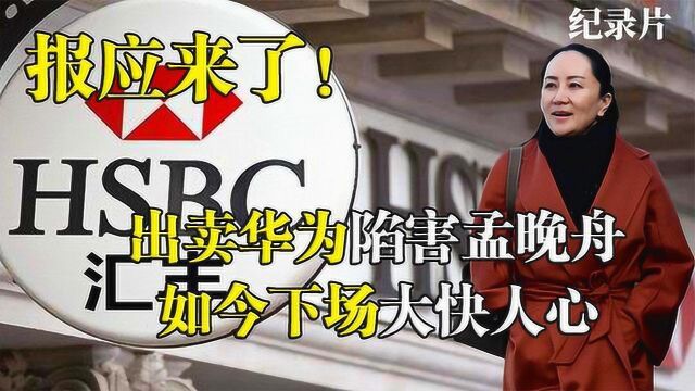 报应来了!设局陷害孟晚舟的汇丰银行,终遭报应如今下场大快人心.#好片推荐官#