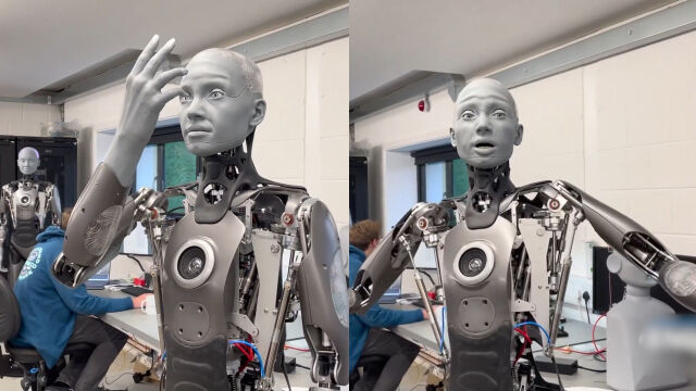 恐怖谷效应机器人好似真人做出各种逼真表情网友直呼毛骨悚然