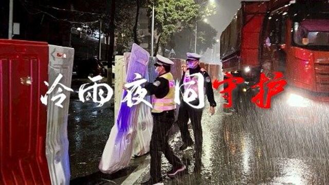 不惧风雨!东莞交警坚守一线,齐心抗疫