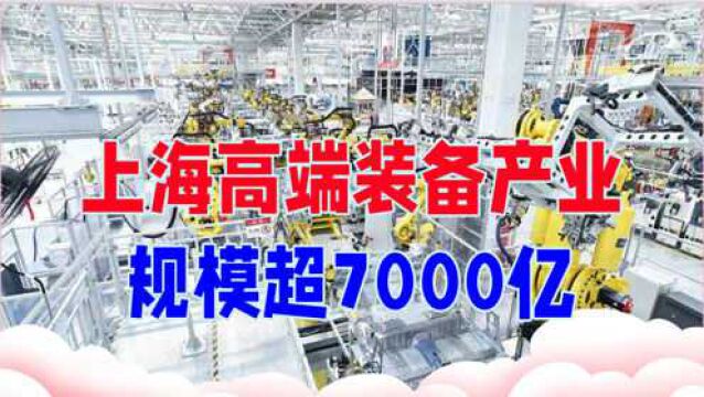 规模超7000亿,上海高端装备产业太厉害,西方多国排长队抢购