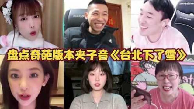 盘点各个奇葩版本的夹子音《台北下了雪》!保丽龙到底是个啥东西