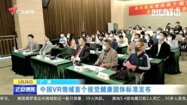 广州:中国VR领域首个视觉健康团体标准发布