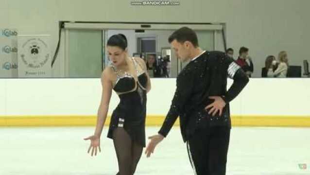 Charl㨮e Guignard & Marco Fabbri  2021 Lombardia Trophy RD