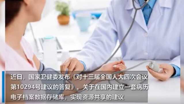 【国家卫健委:#研究建立全国统一电子病历#】