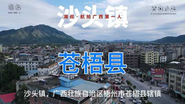 实拍广西梧州东北部重镇2022苍梧县沙头镇,你见过这样的沙头吗?