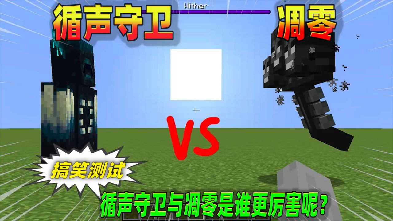 我的世界搞笑测试循声守卫vs凋零