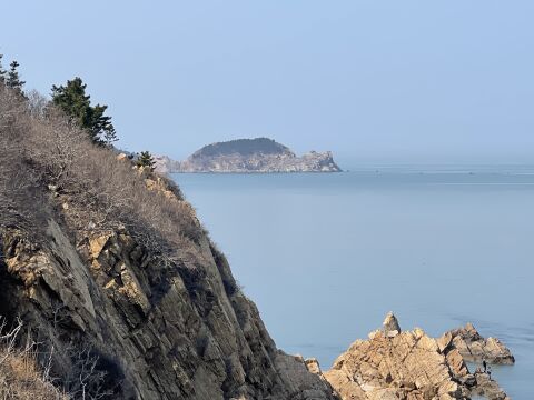 威海海上仙山——猫头山,在这里看,像极了