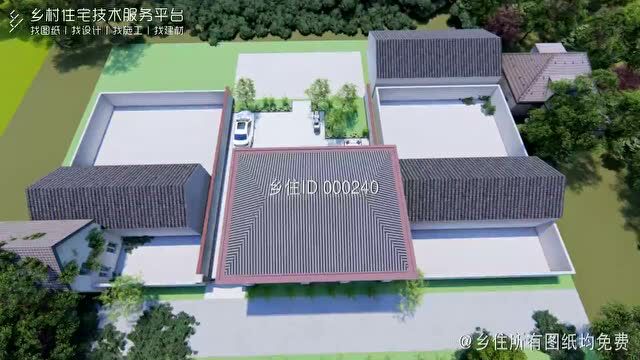 【免费图纸 】土建造价参考54.3万,面宽13.3m*进深10m 二层新中式风格别墅