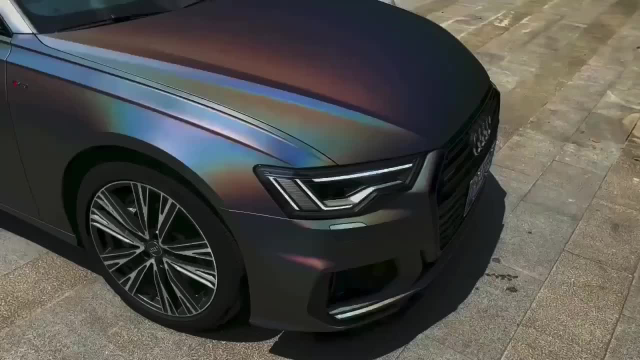 奥迪 skto改色膜亚面镭射灰