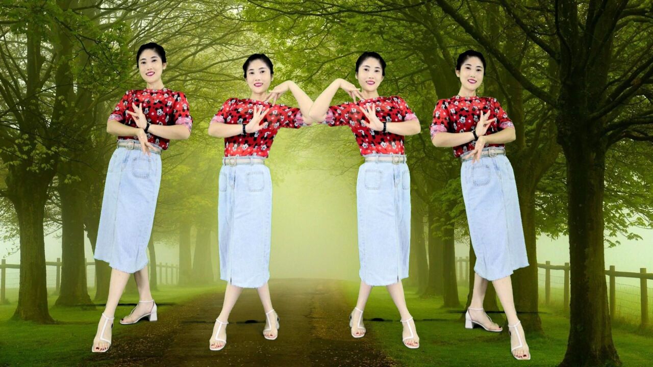 广场舞《站在草原望北京》每天早晚跳两遍,跳出健康好身材