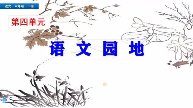 六年级下册语文第四单元《语文园地》,学习园地知识,巩固单元基础