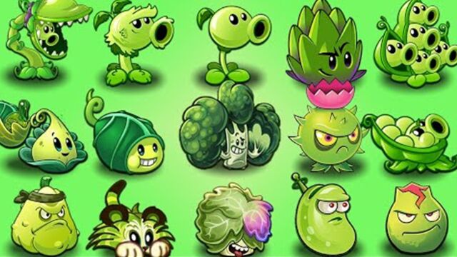植物大战僵尸2:绿色植物大比拼,那个植物最强呢?