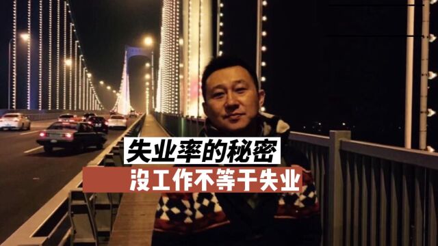 失业率的“秘密”,没有工作可不一定算“失业”