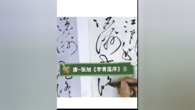 《李青莲序》(5)唐代张旭草书全文临摹视频