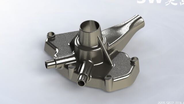 SolidWorks教程SW实战营水泵壳体的绘制过程