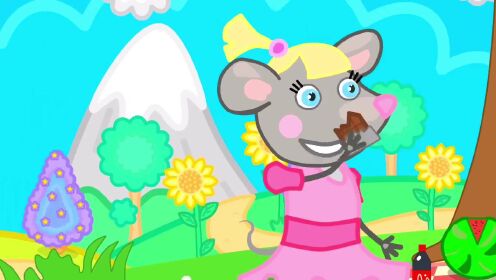 小老鼠一家动画系列：挖钻石的小老鼠爸爸