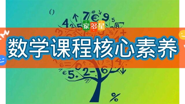 【学科素养】数学课程要培养的学生核心素养.