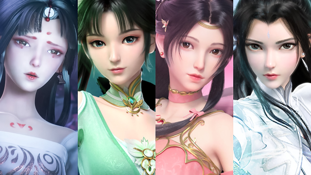 诛仙:四大美女齐聚,各色千秋,你更心动谁?