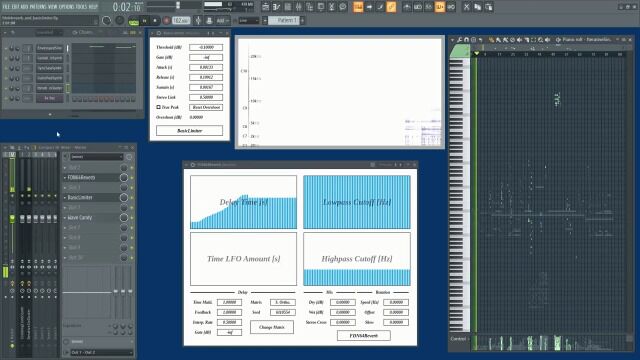 FDN64Reverb and BasicLimiter Demo