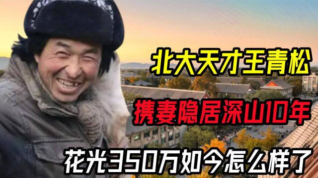 北大天才王青松,携妻隐居深山10年,花光350万如今怎么样了?