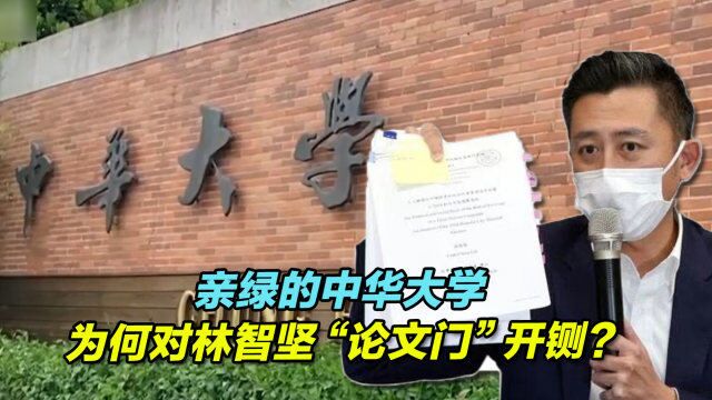 亲绿的中华大学为何对林智坚 “论文门”开铡?