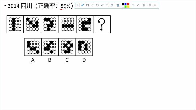 公考 行测 图形推理 黑白块类的高频考点之一