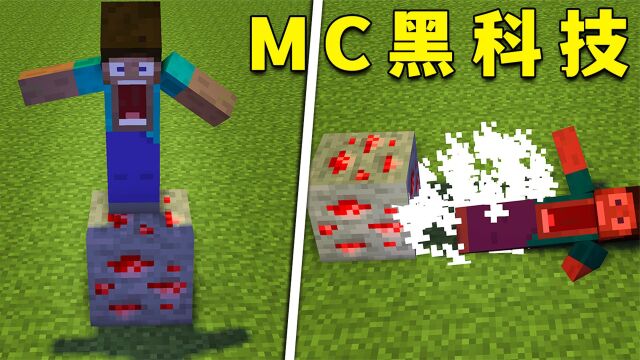 我的世界:5个MC黑科技,红石矿也能做陷阱?