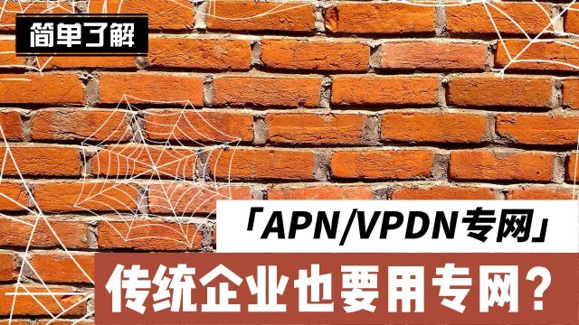 传统企业也要用专网?带你简单了解什么是APN/VPDN专网