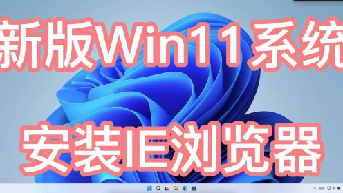 Win11安装IE浏览器
