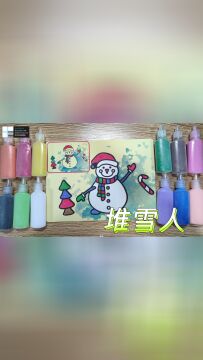 冬天到了,白茫茫的雪堆一个雪人吧