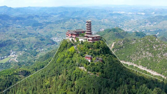 贵州六盘水天空之城,建在1888米的山顶上,如何修上去的?