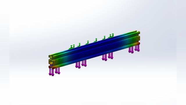 solidworks中型材的静应力分析