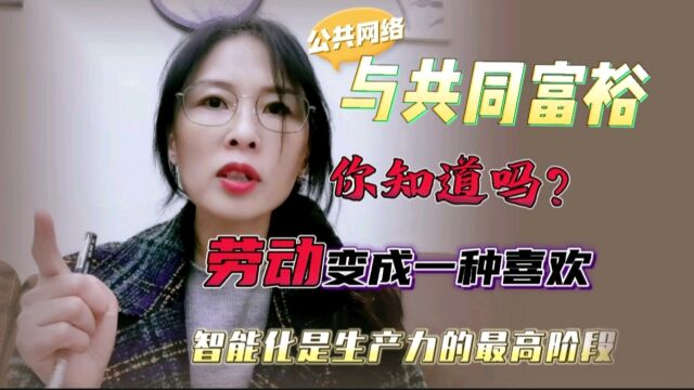 公共网络与共同富裕,互联网使人类在使用产品与服务的过程中创造价值.