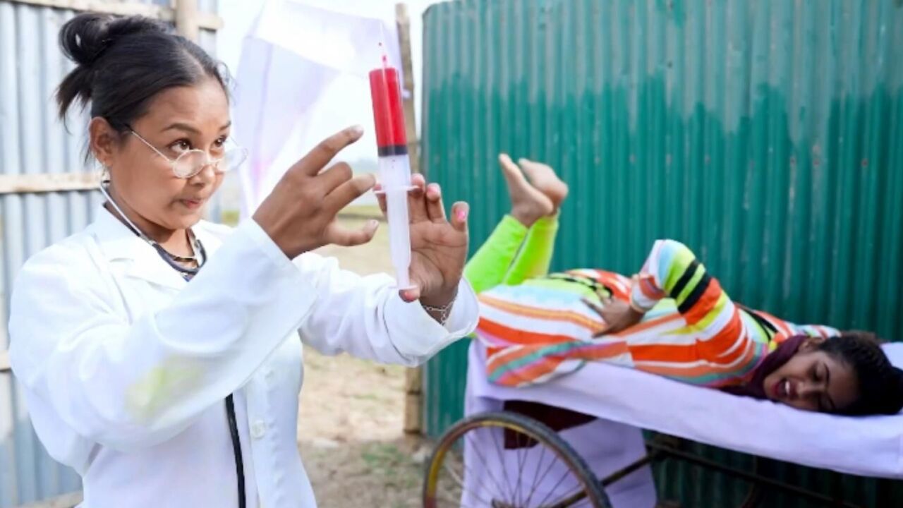 女主找医生打针，没想到囧事连连，到底怎么回事呢_腾讯视频
