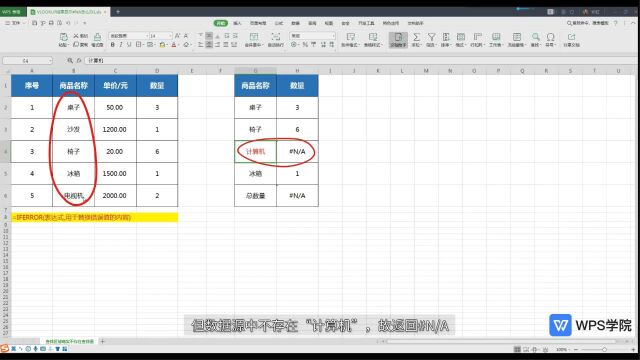 VLOOKUP结果显示 #NA怎么办 (一)WPS学堂原WPS学院