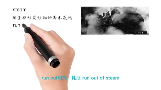 英语思维解密,为什么run out of steam表示失去动力筋疲力尽,轻松学英语