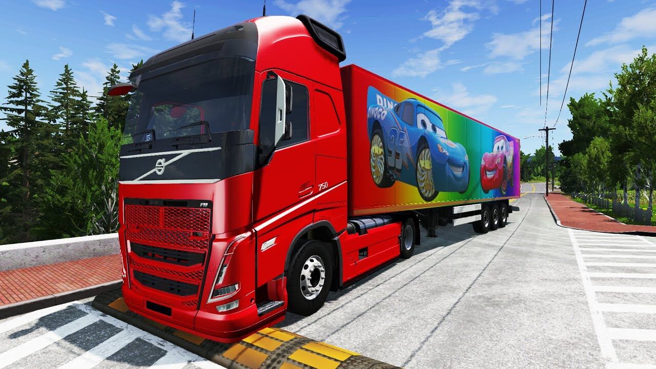 【beamng】卡车与减速带